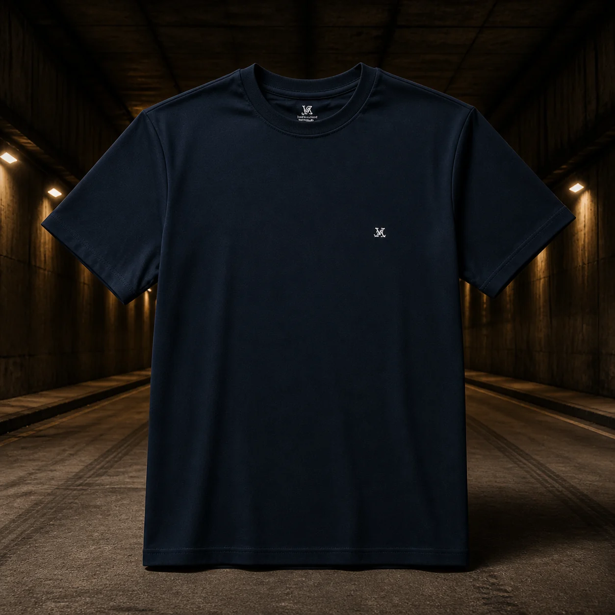 The Statement Tee — Motor City Navy — 260 GSM heavyweight cotton in Motor City Navy. Boxy unisex fit.